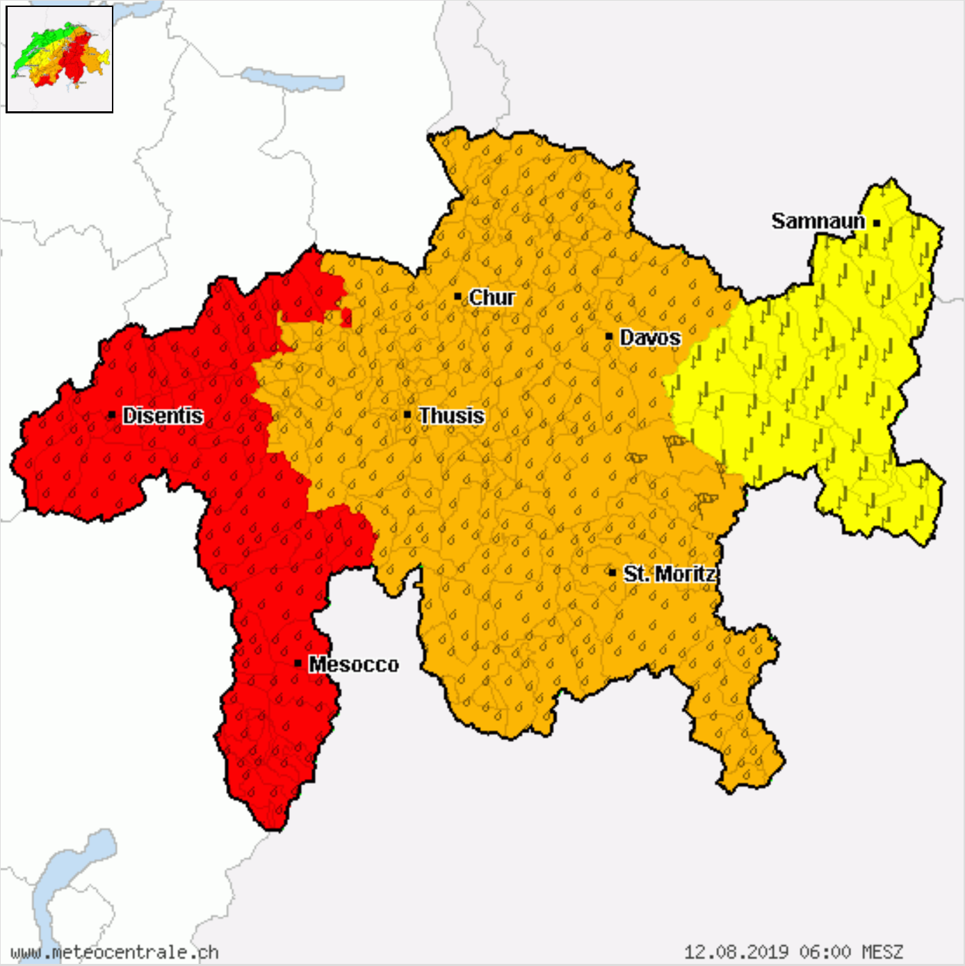 SCREENSHOT METEOCENTRALE.CH