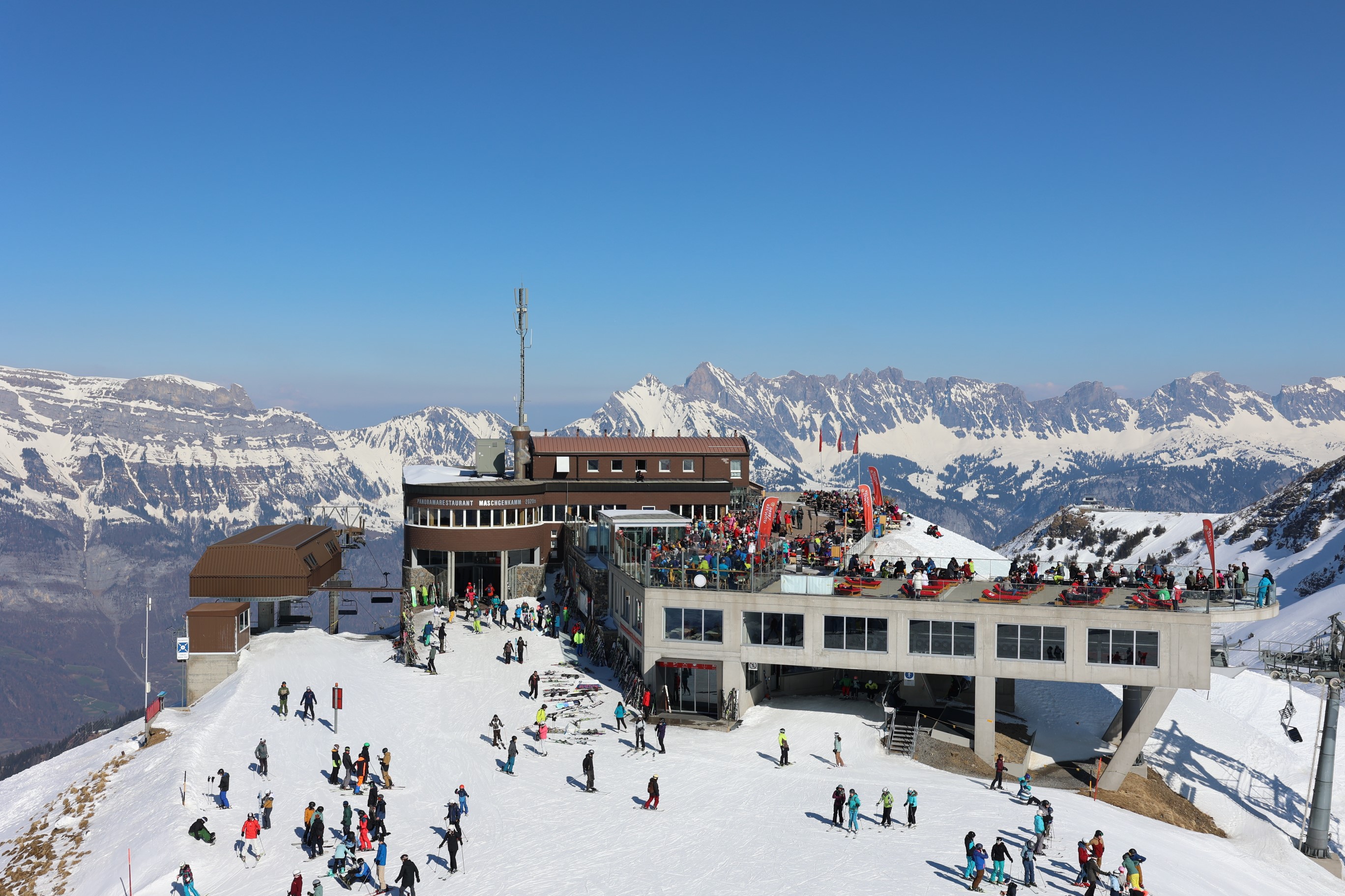 Hier wird am Samstag gefeiert: das Panoramarestaurant «Maschgenkamm».