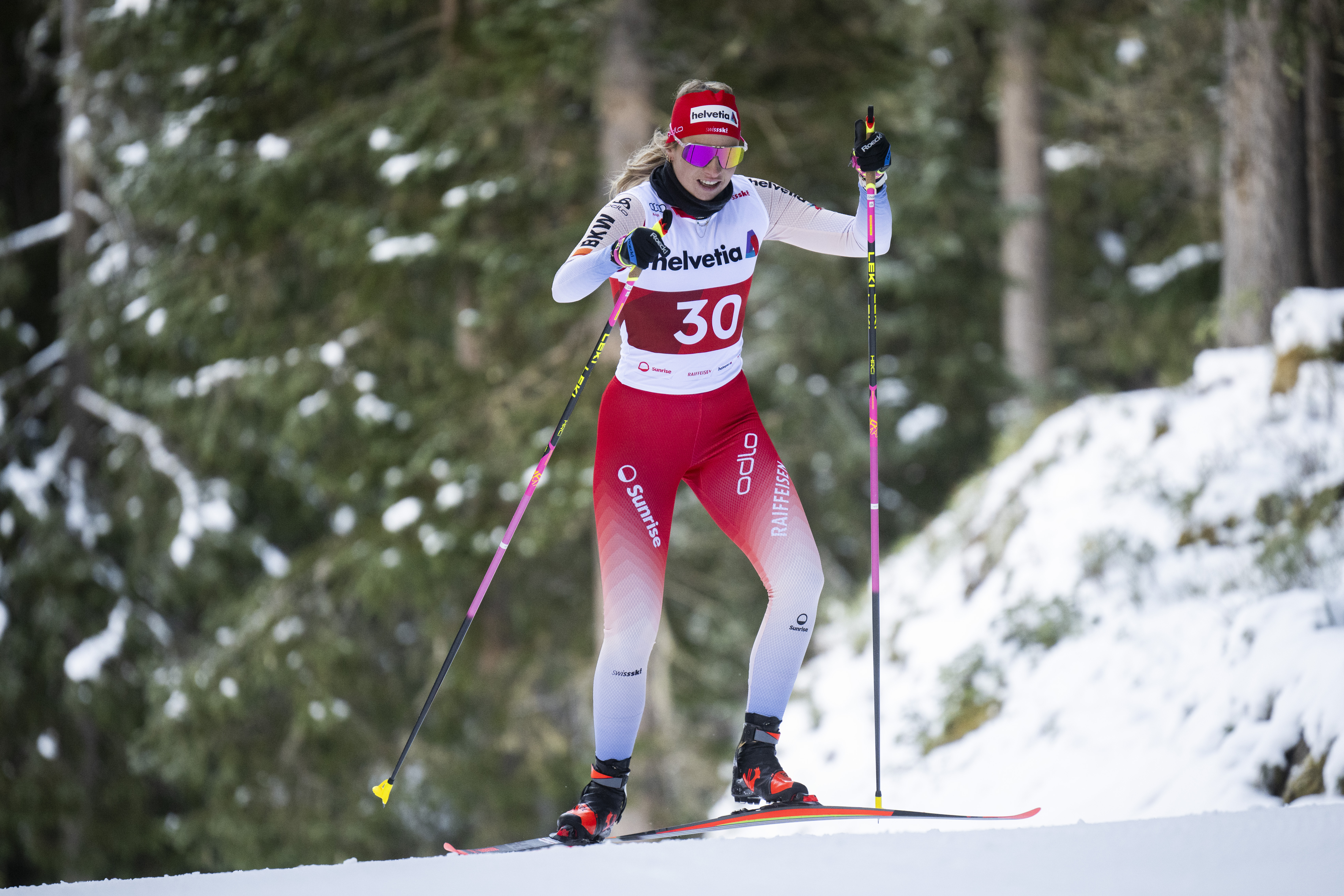 In der klassischen Technik: Langläuferin Désirée Steiner aus Davos lief im im schwedischen Östersund in den 16. Rang.