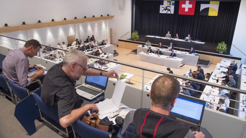 Landsession des Grossen Rates in Pontresina.