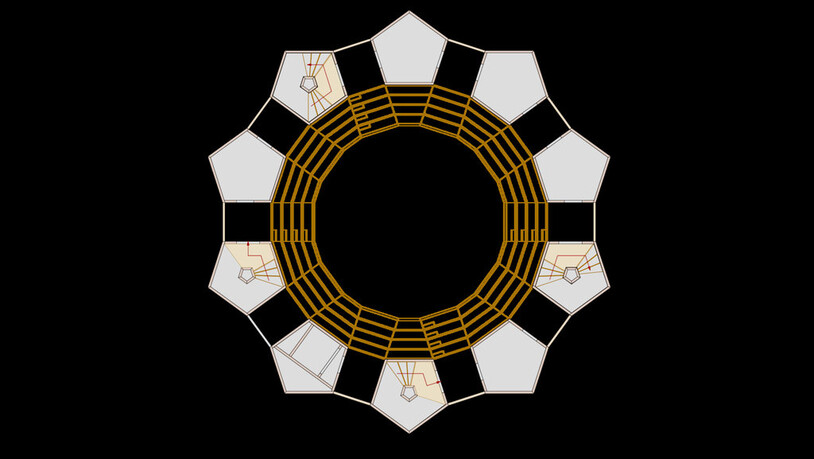 Der Grundriss des neuesten Werkes auf dem Julier.