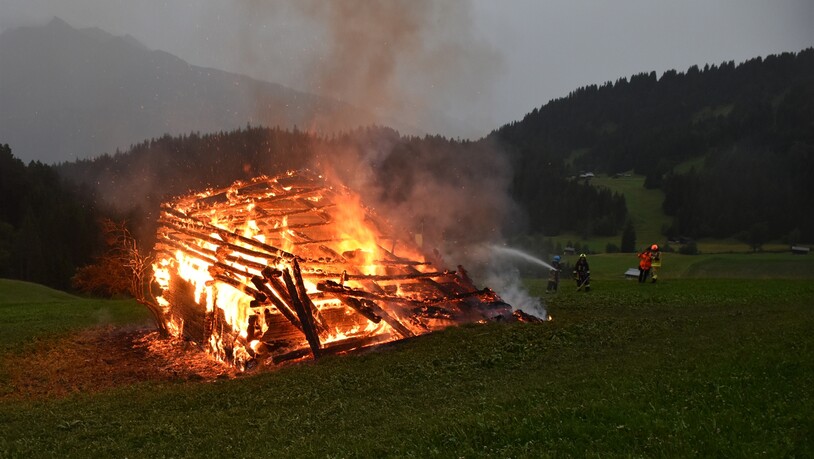 Die Feuerwehr bekämpfte den Brand mit 21 Personen.