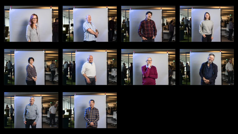 Die entstandenen Porträts im Überblick. 