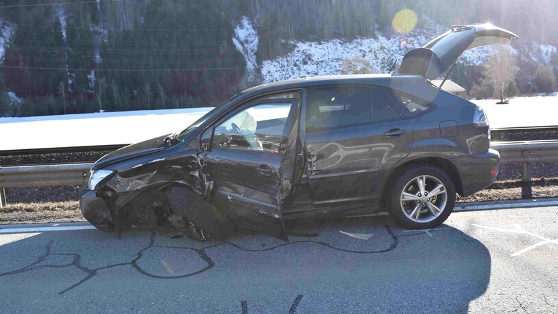 Nach der Kollision: In diesem Auto fuhr die 11-Jährige mit, die verletzt wurde.