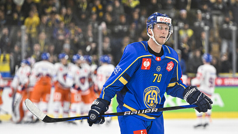 Enzo Corvi war für Davos in Tampere zweimal erfolgreich. Dennoch scheitert der HCD in den Achtelfinals der Champions Hockey League