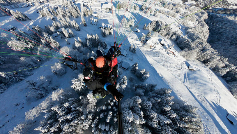 Tandem geht auch im Winter – mit einem ebenso schönen Ausblick.
