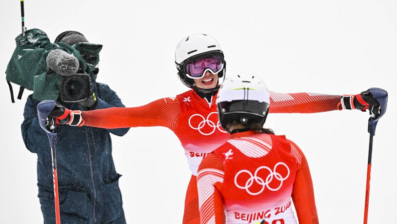 Doppelsieg: Michelle Gisin gewinnt die alpine Kombination vor Wendy Holdener. 
