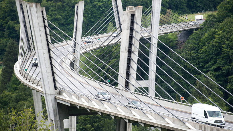 Elegante Umfahrung: Die Sunnibergbrücke ist Teil der Umfahrung der Gemeinde Klosters.