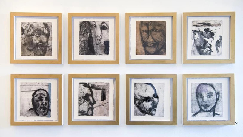 Gudelia Kobelt: Köpfe. Radierungen aus der Ausstellung in der Cuort Lifia Grischa in Trun.