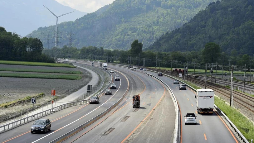 Die Baustelle auf der A13 ist bald fertig.