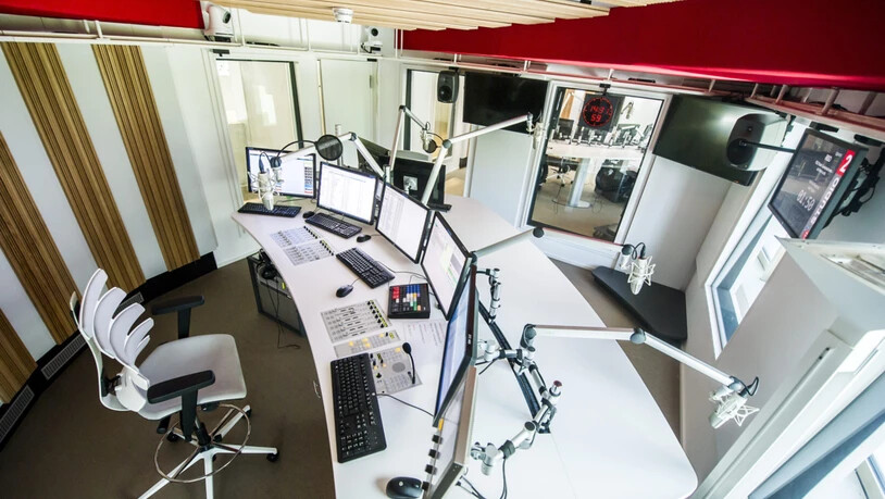 Zum Vergleich: So sehen unsere neuen Studios im Medienhaus aus.