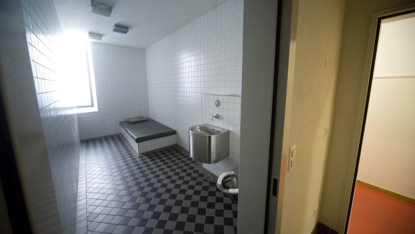 Die Ausnüchterungszelle der Stadtpolizei Chur.