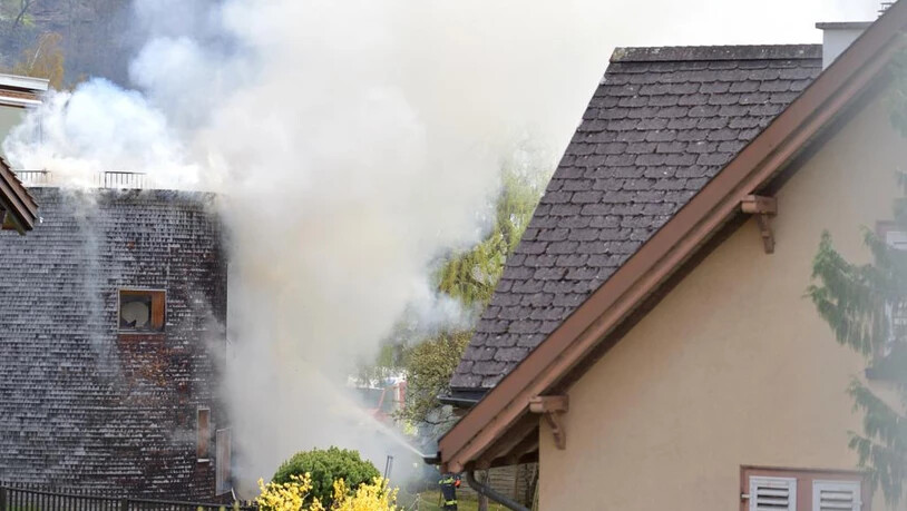 Hausbrand Meierweg Chur 15.04.2018 / Fotopower.ch
