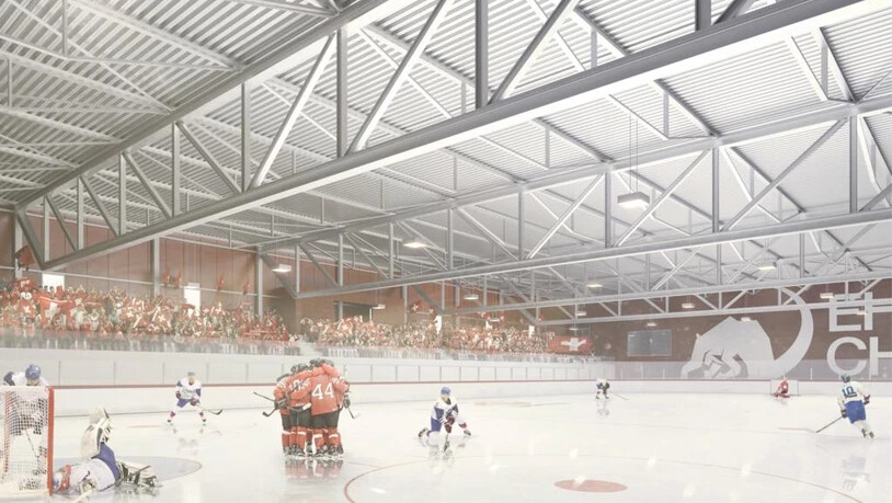 So könnte die neue Churer Eissporthalle künftig aussehen.