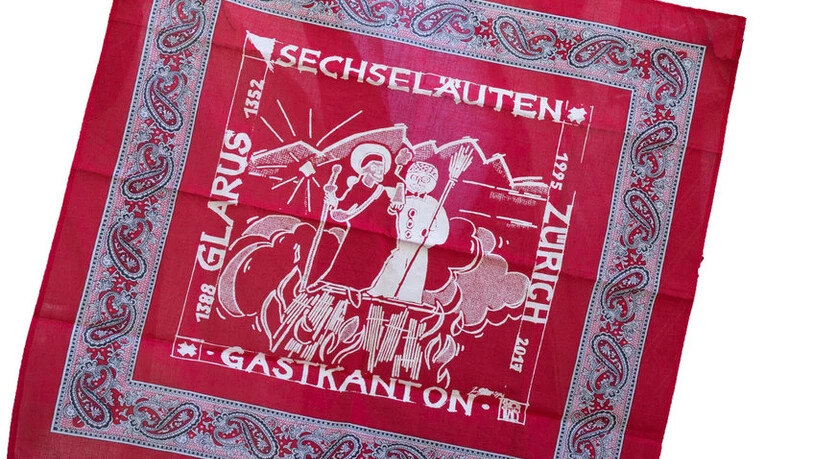 Fürs Sechseläuten druckte die Blumer & Cie AG eine Spezialedition des Glarnertüchli.