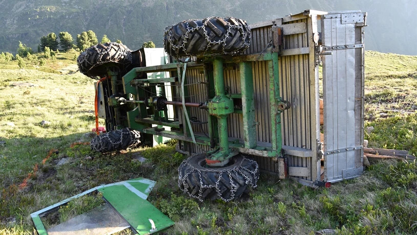 Dieser Motorkarren überschlug sich mehrmals.