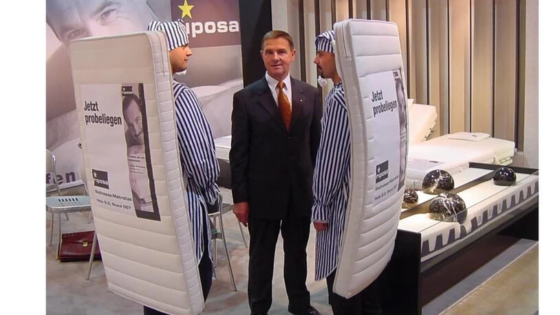 Riposa PR, Bettwaren, Werbung