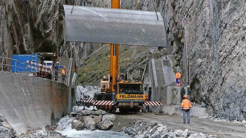 Der Beton bleibt: Wegen Felssturzgefahr werden die Bauten nicht wie geplant abgebrochen.