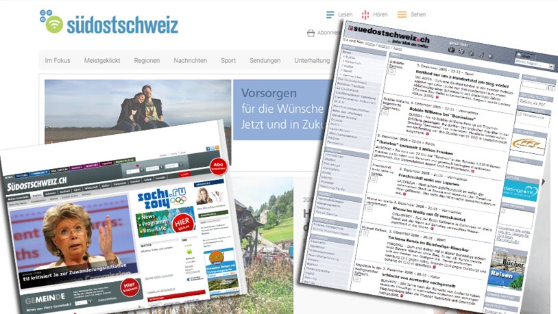 Unsere Website im Wandel der Zeit. 