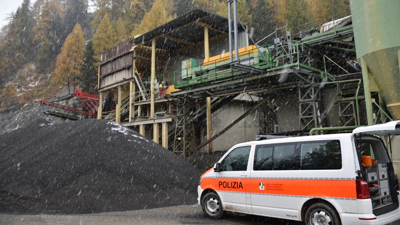 In diesem Steinbrecher wurde der Arbeiter verschüttet.