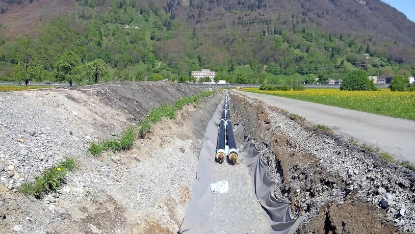 Es geht voran: Der Ausbau des Fernwärmenetzes ist für die KVA Linth ein Meilenstein.