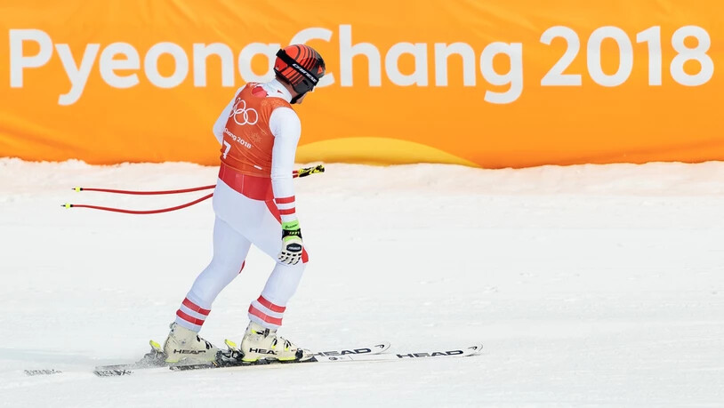 Matthias Mayer zog sich bei seinem Sturz im Kombinations-Slalom einen starken Bluterguss am Gesäss zu