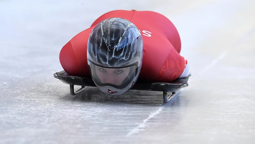 Maria Gilardoni versucht sich in Südkorea mit dem Eiskanal anzufreunden