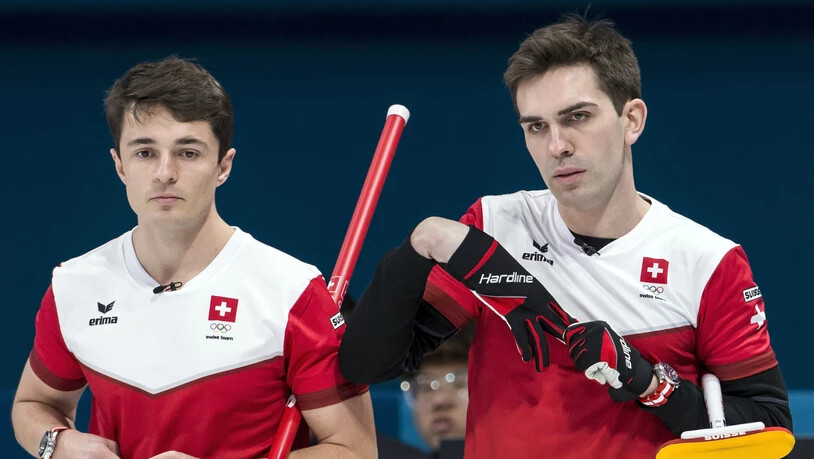 Benoît Schwarz (links) und Skip Peter de Cruz: Die beiden Schweizer Schlüsselspieler haben den Tritt noch nicht gefunden