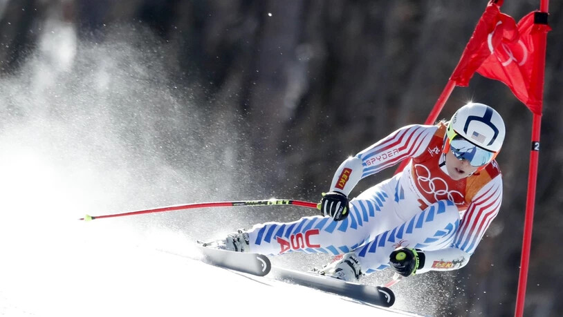 Unterwegs zur Trainingsbestzeit: Lindsey Vonn behagt die Olympia-Abfahrt von Jeongseon