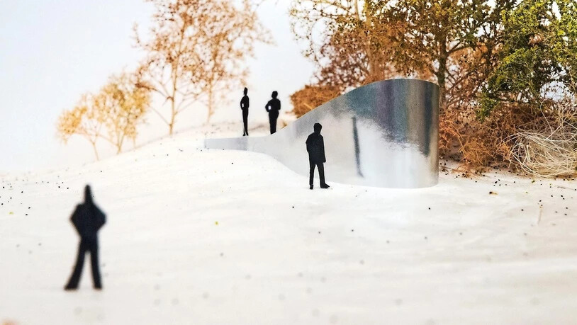 Das Siegerprojekt: Die moderne Skulptur kommt im Garten neben dem Weg zur Beratungs- und Therapiestelle Sonnenhügel zu stehen. Speziell das Material hat die Jury um Bernadette Meli begeistert.