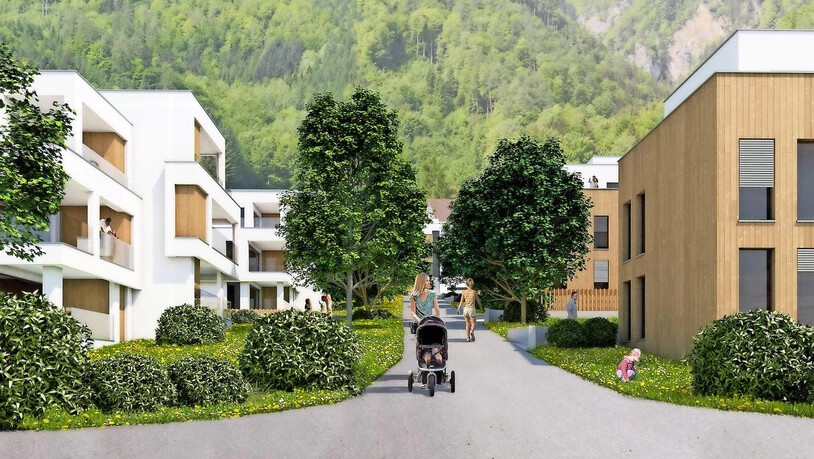 Geplant waren einmal nur Einfamilienhäuser: Die Überbauung «Bellavista» hat in den letzten sieben Jahren viele Planänderungen erfahren.