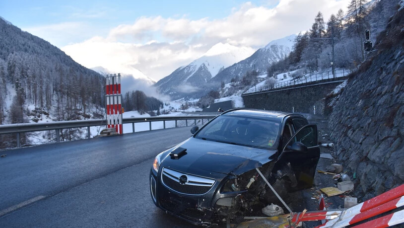 Die Unfallstelle bei der Örtlichkeit Magnacun in Scuol.