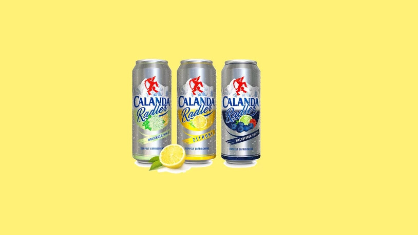 Das Radler-Sortiment der Calanda Brauerei.