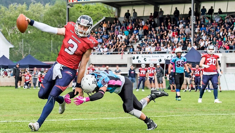 Beim ersten EFL-Spiel Ende April liessen die Broncos den Brüssel Tigers keine Chance.