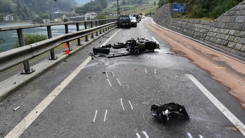 Die Unfallstelle bei Miralago.