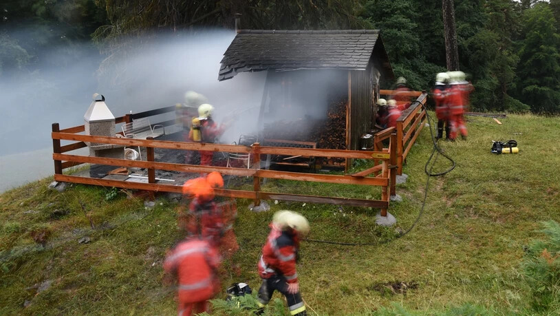 Ein Blitz könnte die Ursache für den Brand gewesen sein. 