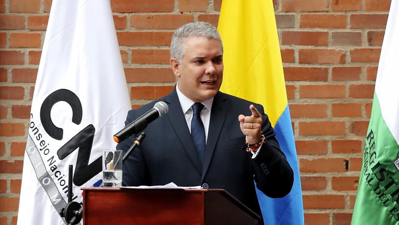 Keine Drohnen am Himmel bei seiner Amtseinführung: Kolumbiens neuer Präsident Iván Duque übernimmt das Amt am Dienstag bei einer Feier. (Archivbild)
