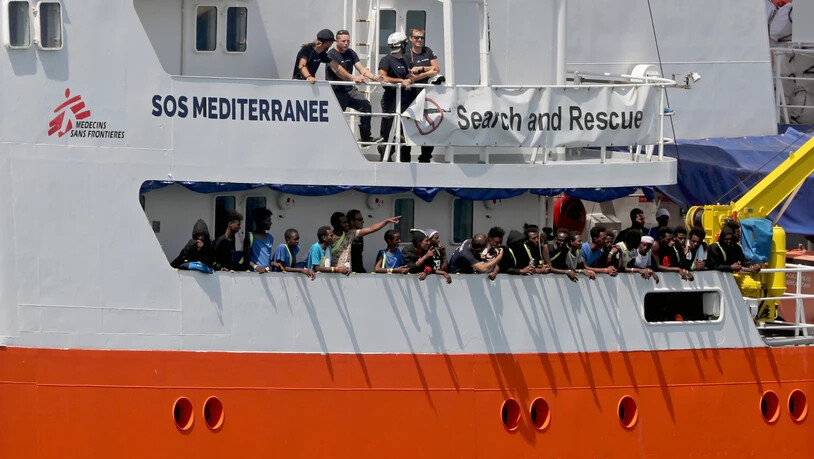Das Flüchtlingsrettungschiff "Aquarius" ist seit Mitte September unter Panamas Flagge im Mittelmeer unterwegs. (Archivbild)