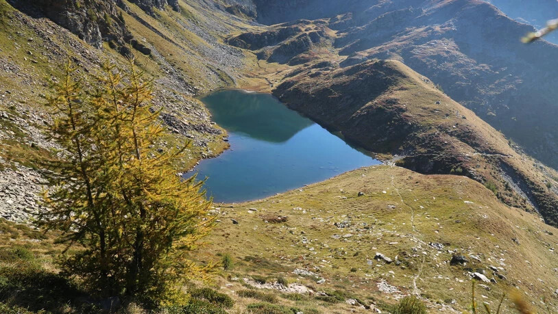Herzsee oberhalb von Rossa im Calancatal. 