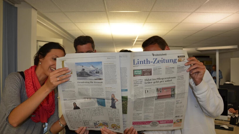 Viele Köpfe stecken hinter einer Zeitung - so auch hinter der neuen «Linth-Zeitung».