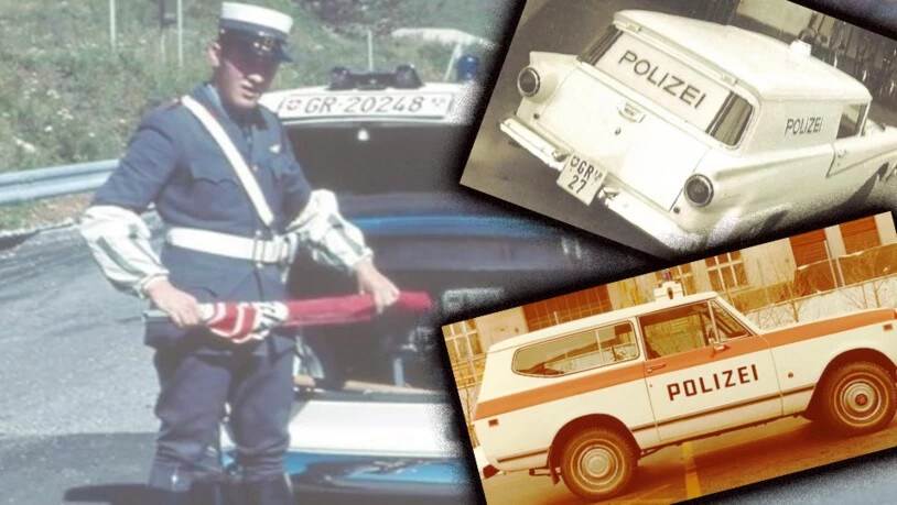 Jedes Auto aus der Flotte der Kantonspolizei Graubünden erzählt seine ganz eigene Geschichte.