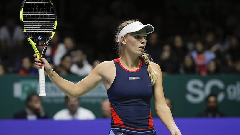 Caroline Wozniacki läuft es zum Auftakt der WTA Finals nicht nach Plan