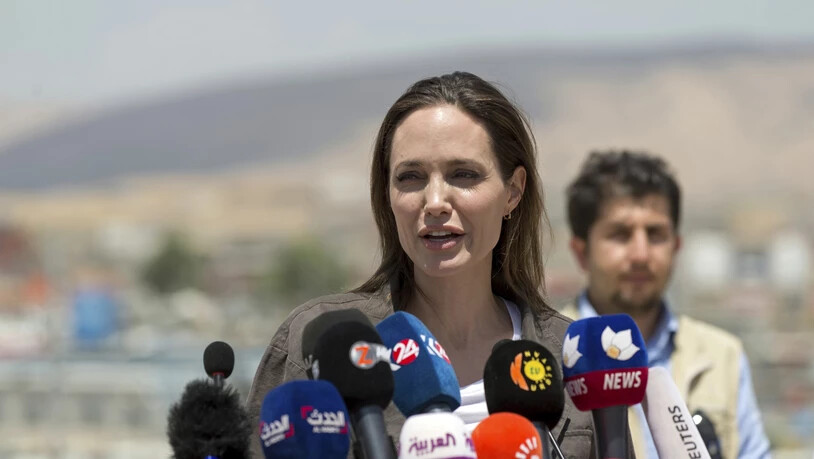 Die Gesandte des Uno-Hochkommissars für Flüchtlinge Angelina Jolie hat erneut ein Flüchtlingslager besucht - diesmal in Peru. (Archivbild)