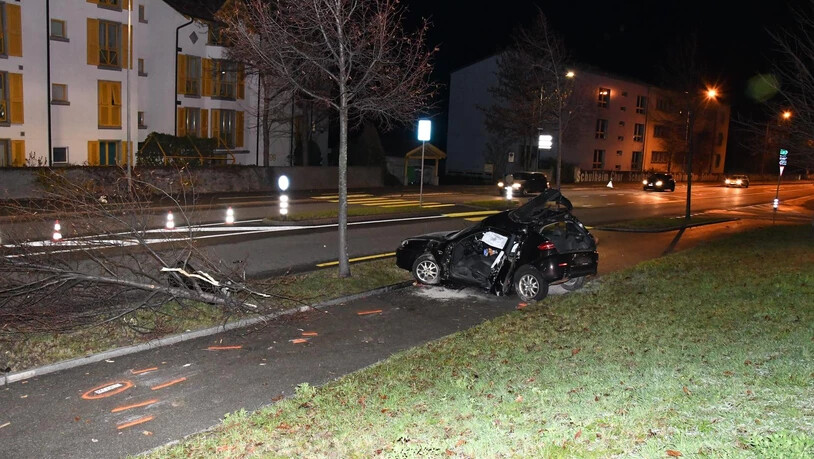 Der Fahrer dieses Autos musste schwer verletzt geborgen werden.