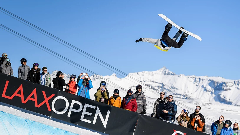 Schweizer Trumpf in Abwesenheit von Iouri Podladtchikov: Pat Burgener, hier am Laax Open im Januar, verfügt über das nötige Trick-Repertoire für Topklassierungen