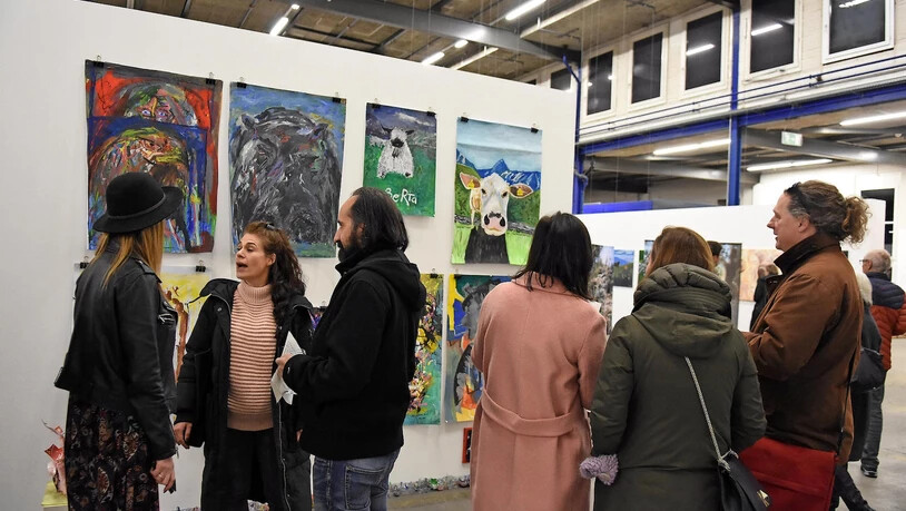 Weil das Kunsthaus in Glarus zurzeit umgebaut wird, kommt die Halle von Thomas Schätti in Schwanden zur Ehre.