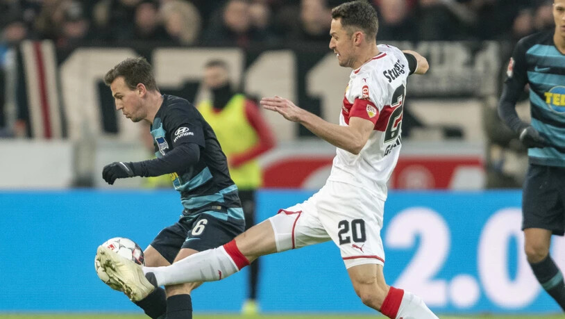 VfB-Captain Christian Gentner (Nummer 20) verliert seinen Vater unmittelbar nach dem Heimsieg gegen Hertha Berlin