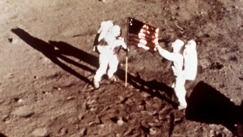 Die Apollo-11-Astronauten Neil Armstrong und Edwin E. "Buzz" Aldrin waren am 20. Juli 1969 die ersten Menschen auf dem Mond. (Archiv)