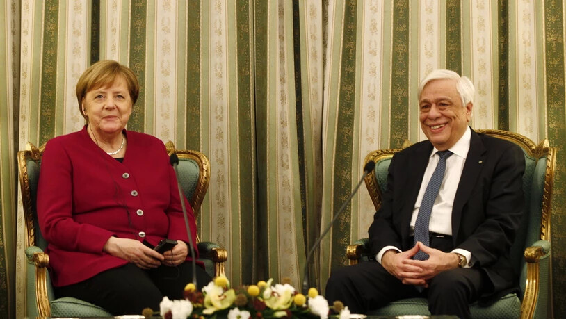 Bundeskanzlerin Angela Merkel ist am Freitag zu Besuch beim griechischen Staatspräsidenten Prokopis Pavlopoulos.
