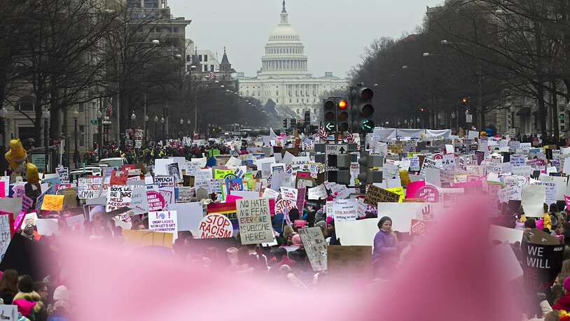 Der "Women's March" markiert zwei Jahre Widerstand gegen die Präsidentschaft von US-Präsident Trump.